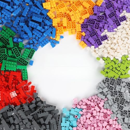 1000 Piece Classic Bulk Building Bricks Set