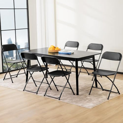 Sweetcrispy 4-Pack Folding Chairs, 330 lb Capacity