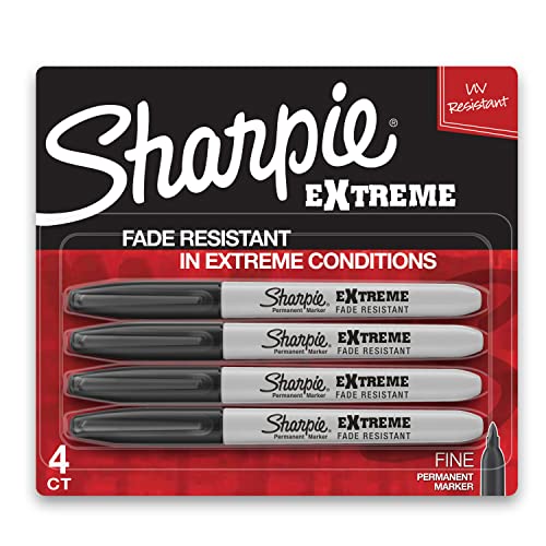 4 Pack Sharpie Extreme Permanent Markers Fine Point