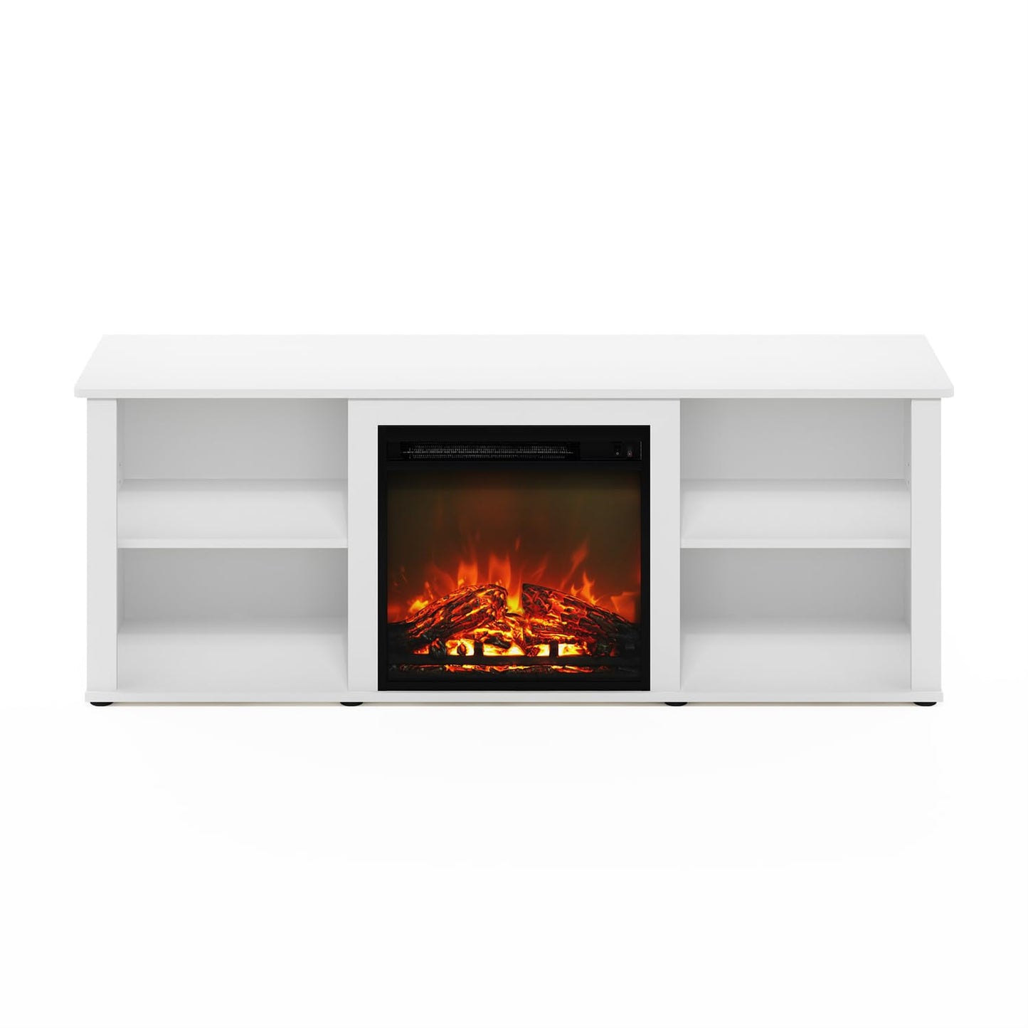 60 Inch TV Stand with Fireplace by Furinno