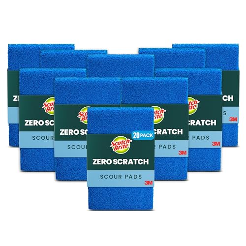 20 Pack Scotch-Brite Zero Scratch Scouring Pads