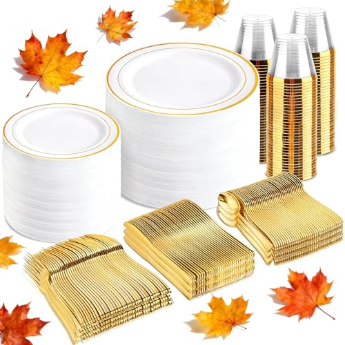 600 Piece Disposable Dinnerware Set for 100 Guests