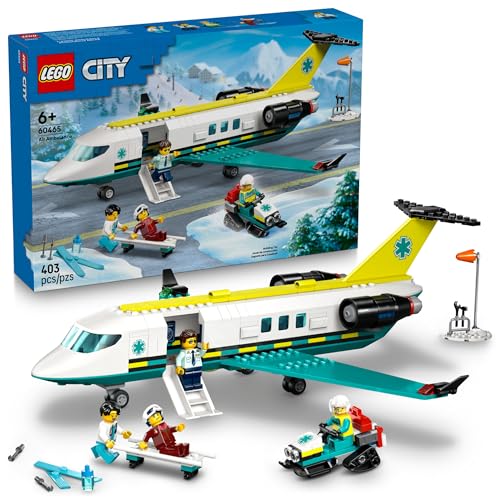 LEGO City Emergency Air Ambulance Airplane Building Toy