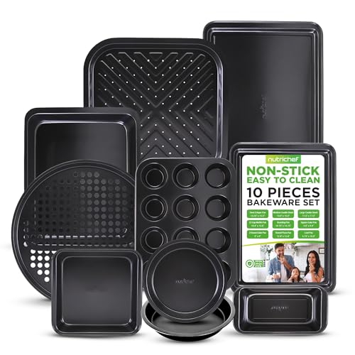 10 Piece Nonstick Carbon Steel Baking Pan Set