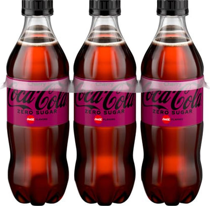 Coca-Cola Zero Sugar Cherry Diet Soda Soft Drink, 16.9 fl oz, 6 Pack