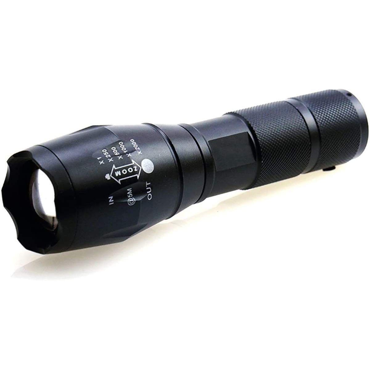 MODOAO 1500LM LED Waterproof Tactical Flashlight with 5 Light Modes for Hiking, Camping, Emergency (1 Pack)