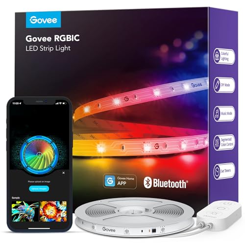 Govee 16.4ft RGBIC Bluetooth LED Strip Lights