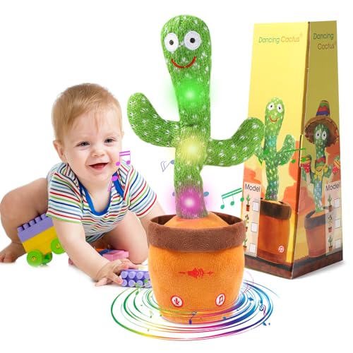 Talking Dancing Cactus Toy with Singing and Repeating