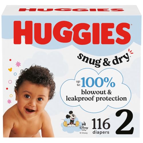 116 Count Huggies Snug & Dry Baby Diapers
