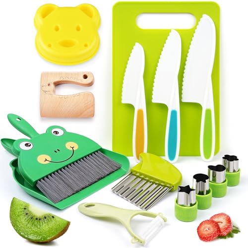 14 Piece Montessori Kitchen Toy Cooking Set for Kids