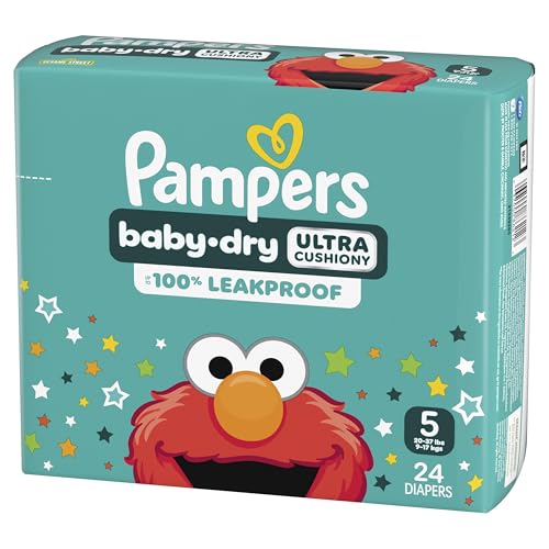 24 Count Pampers Baby Dry Disposable Diapers