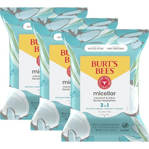 3 Pack Burt's Bees Face Wipes, 30 Count