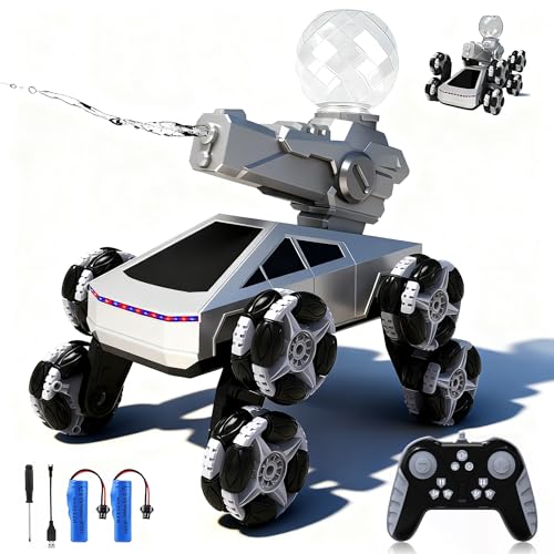 8WD RC Stunt Car with Water Spray, 360° Spins