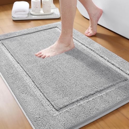 Thick Plush Non-Slip Microfiber Bathroom Rug