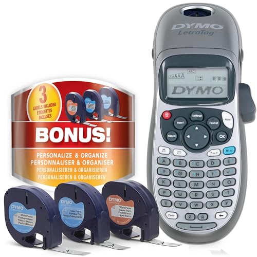 DYMO LetraTag Label Maker with 3 Label Tapes