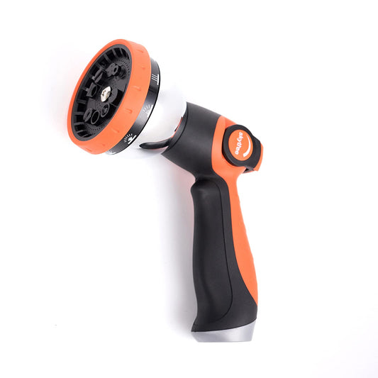 Metal Hose Nozzle with 10 Spray Patterns