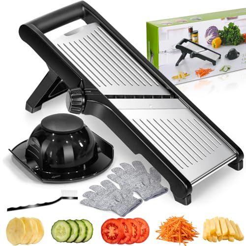 Adjustable Stainless Steel Mandoline Vegetable Slicer