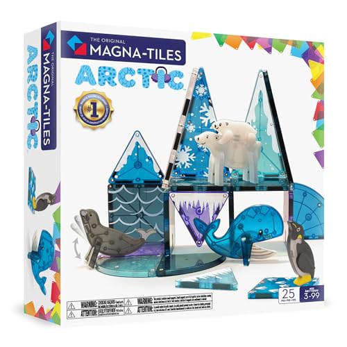 25 Piece MAGNA-TILES Arctic Animals Magnetic Set