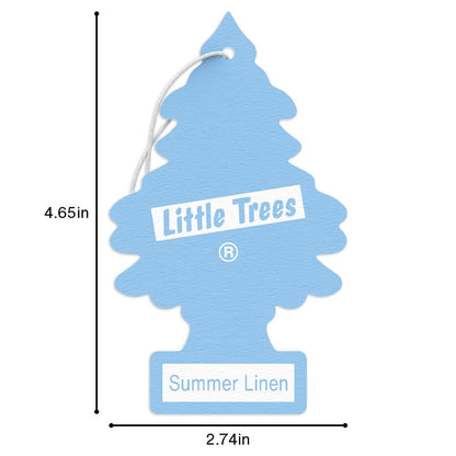 LITTLE TREES Summer Linen Car Air Fresheners - 24 Pack