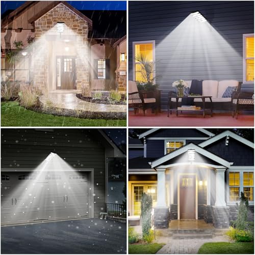 4-Pack Solar Street Lights with Motion Sensor