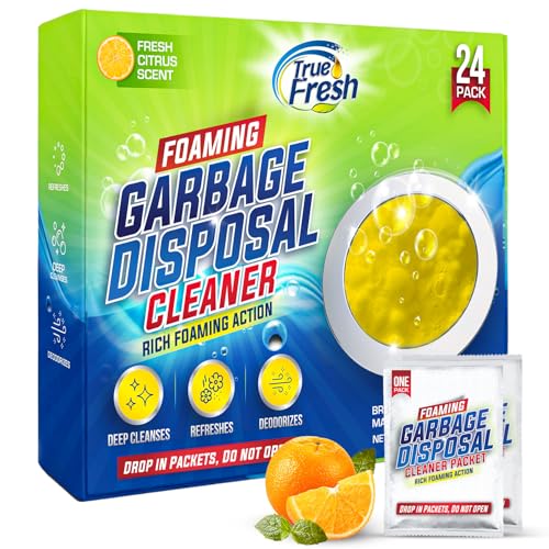 24 Pack Garbage Disposal Cleaner Sink Packets Odor Remover