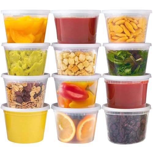 24 Pack 16 oz Deli Food Storage Containers