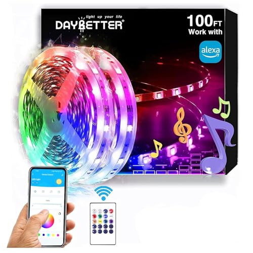 100FT Smart WiFi RGB LED Strip Lights