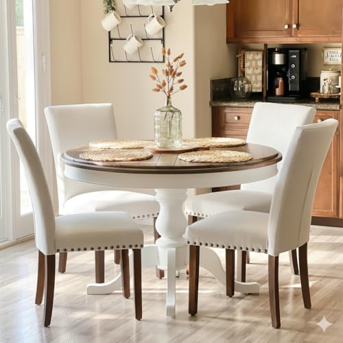 4 Pack Upholstered High Back Dining Chairs