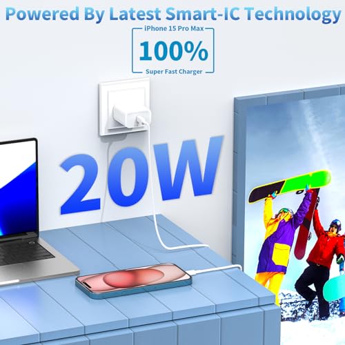 3-Pack 20W USB-C Fast Chargers