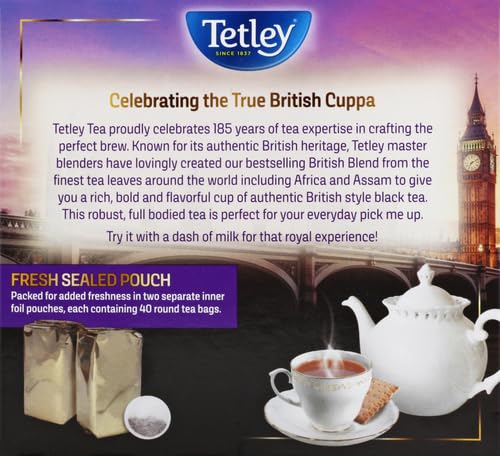 80 Count Tetley Premium Black Tea Bags