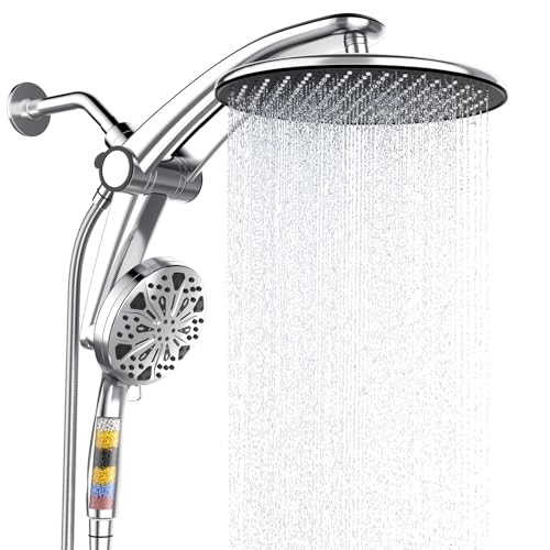 High Pressure Dual Handheld Filtered Shower Head Combo