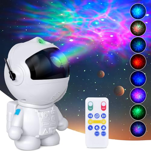 Astronaut Galaxy Star Projector Night Light with Remote