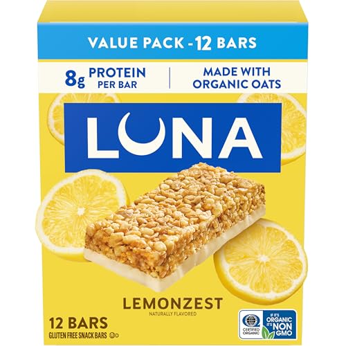 12 Count Luna Bar Gluten Free Lemon Zest Bars (OU-D)