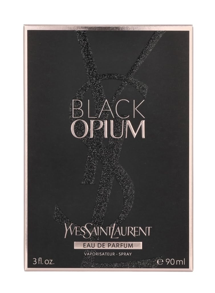 Yves Saint Laurent Eau De Parfum Spray for Women, Black Opium, 3 Ounce