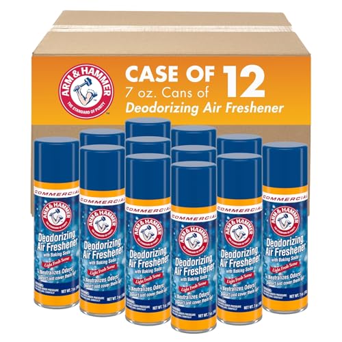 12 Pack Arm & Hammer Baking Soda Air Freshener Spray