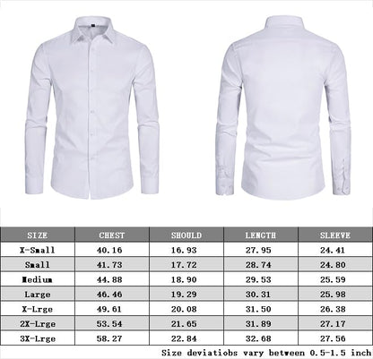 SIR7 Men's Slim Fit Stretch Dress Shirt