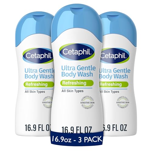 3 Pack Cetaphil Ultra Gentle Body Wash 16.9oz
