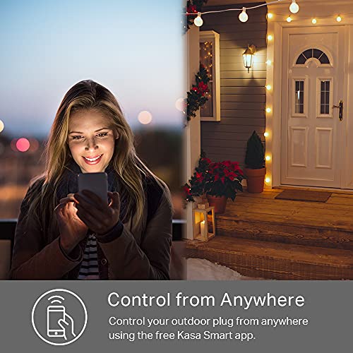 Kasa Smart Outdoor Wi-Fi Plug with 2 Sockets