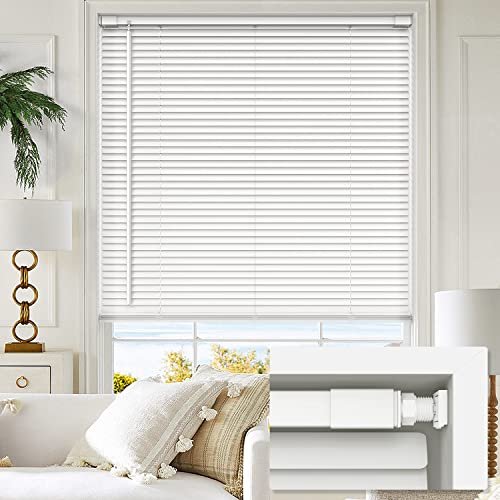 LazBlinds Cordless Vinyl Mini Blinds 42" x 48"