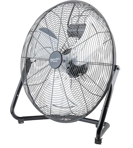 Comfort Zone 20" High-Velocity Industrial Floor Fan