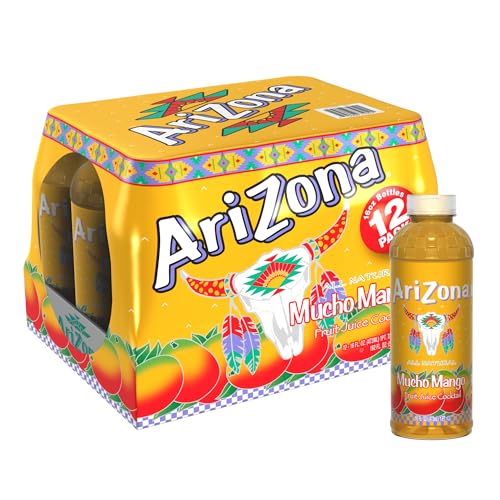 12 Pack AriZona Mucho Mango Fruit Juice Cocktail 16oz