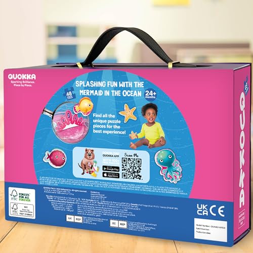QUOKKA Glitter Giant Floor Puzzle for Kids