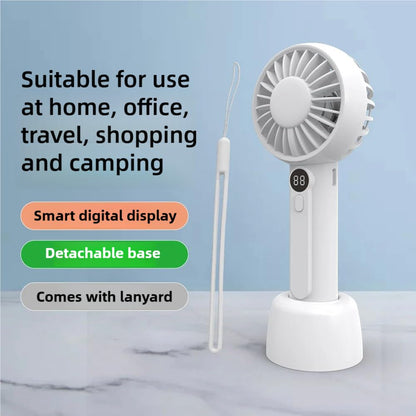 Portable Handheld Fan with 2000mAh Battery