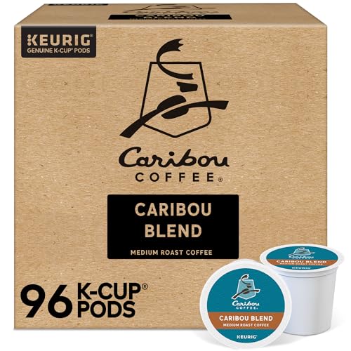 96 Count Caribou Coffee K-Cup Medium Roast Pods