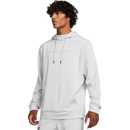 Under Armour mens Armour Fleece Graphic Hoodie, (014) Halo Gray / / Halo Gray, Large