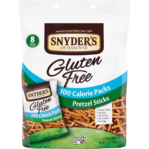 8 Pack Snyder's Gluten Free Pretzel Sticks