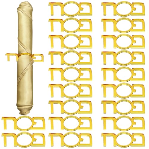 20 Pack Acrylic Passover Seder Napkin Rings