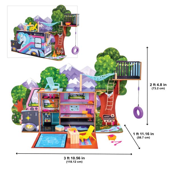 KidKraft 2-in-1 Glamp & Go Doll Camper