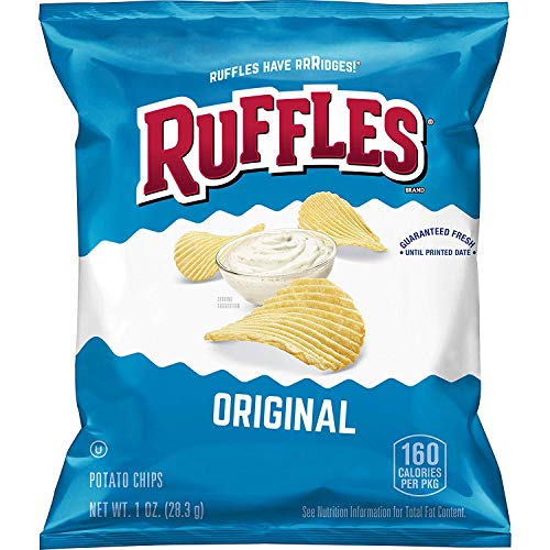 40 Pack Ruffles Original Potato Chips 1 Ounce
