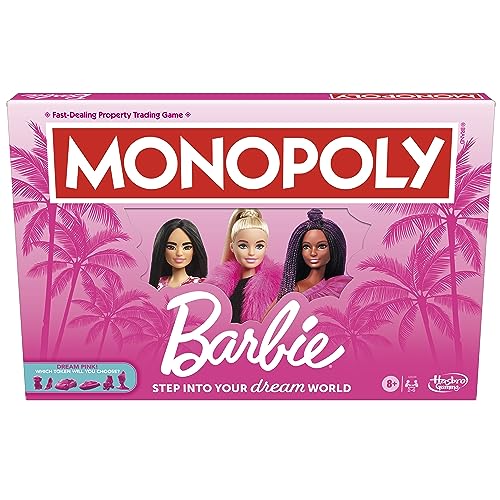 Monopoly Barbie Edition Board Game for Kids & Adults